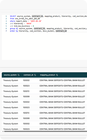Contract-Level Traceability for banking regulatory reporting items