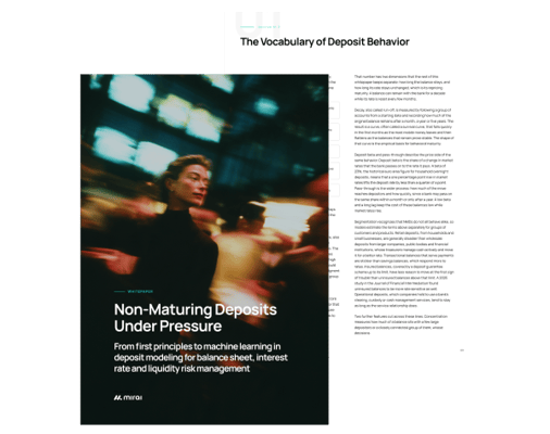Non-Maturing Deposits Under Pressure whitepaper by Luis Estrada, Mirai RiskTech