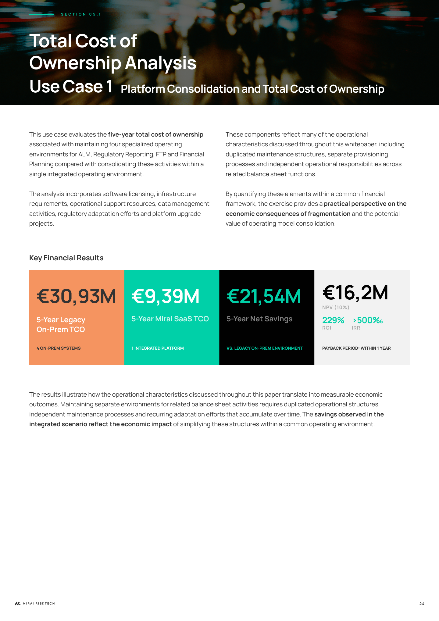 Platform Consolidation and total cost of onwership_Use Case 1