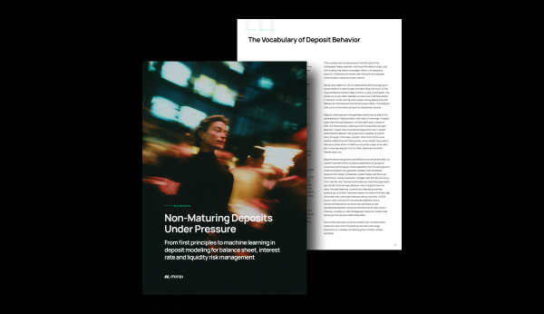 Non-Maturing Deposits Under Pressure, a Mirai RiskTech whitepaper on NMD modeling